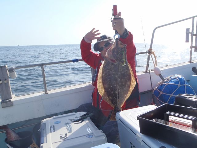 タイラバにてヒラメ