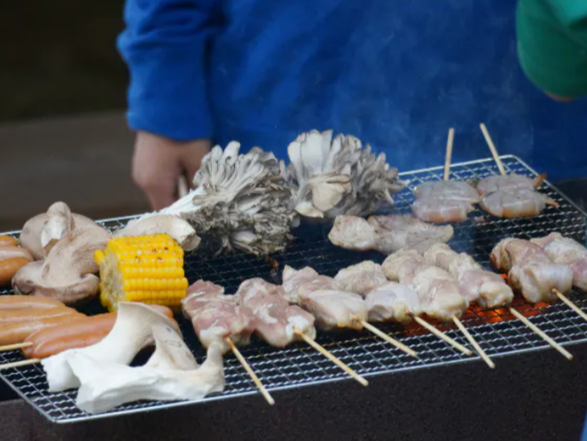 新鮮なきのこをもりだくさんなBBQ♪