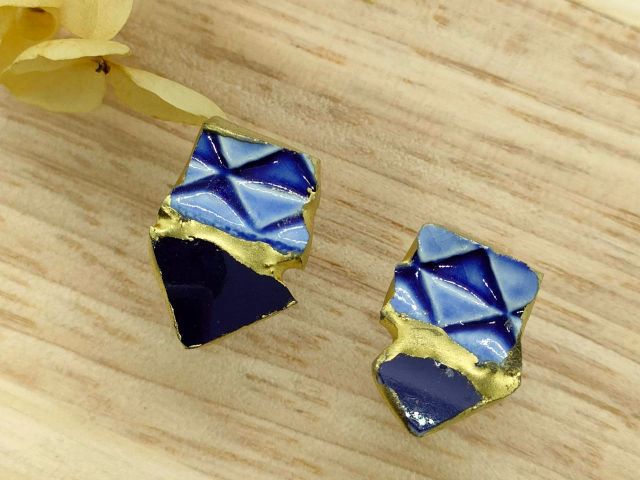 体験者さまの作品です。イヤリングにもできます。