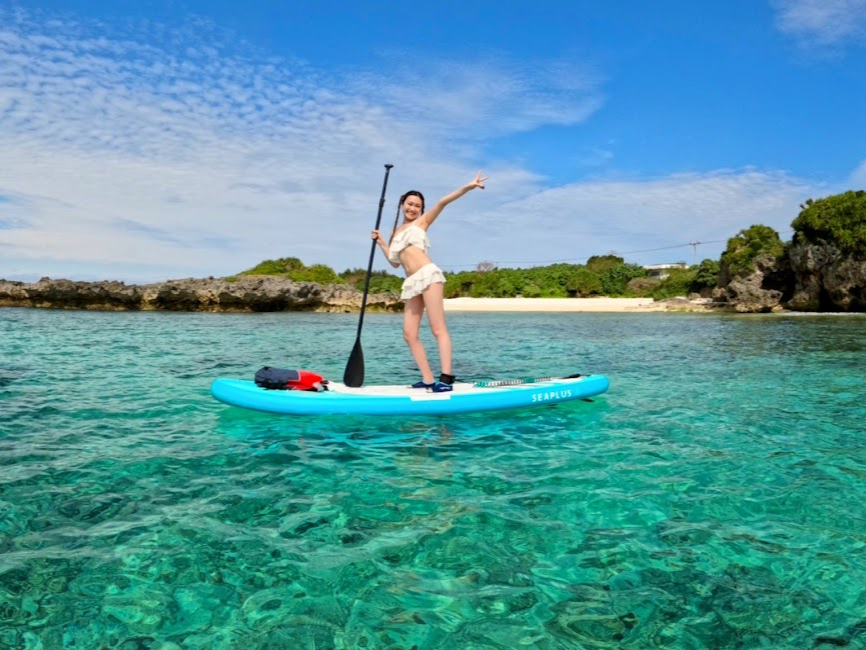 SUPクルージングもSUPヨガも楽しめるコースです!