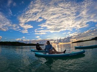 夕焼けを眺めながらSUP YOGA