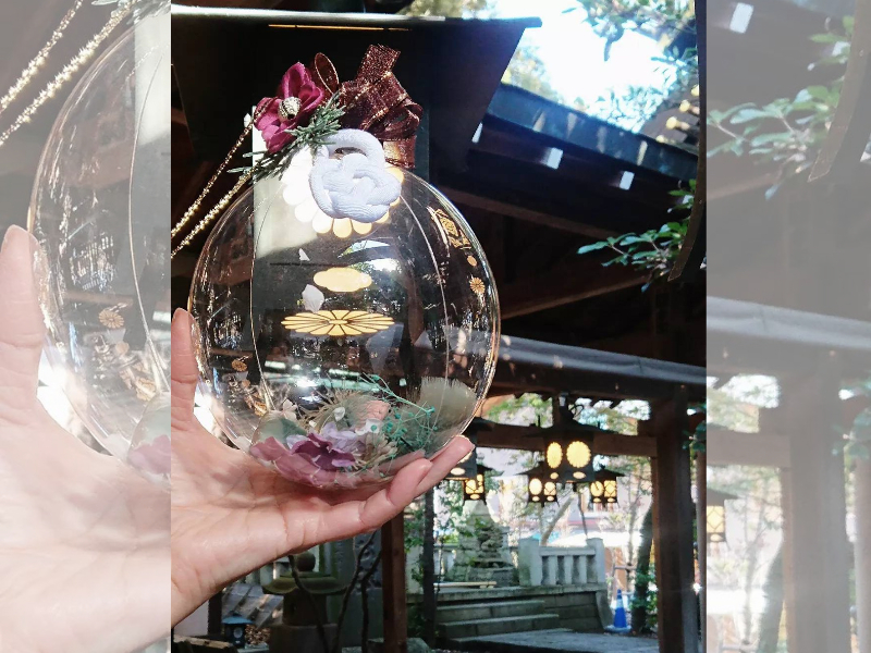 �f�R���[�V�����o���[���z���Ɂu�����т̐_�l���X��_�Ђ̐_�a�v���B�e���܂����I�f�R���[�V�����o���[�����u�ʐ^�f���v�Ɏg���Ă݂܂��傤�I