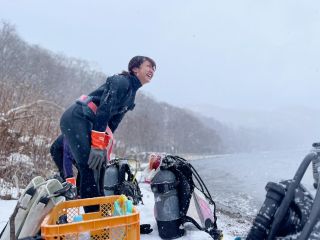 真冬の北海道ダイビング