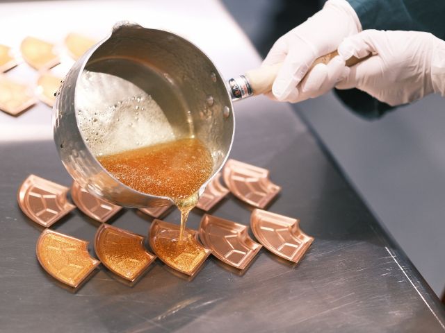 実際に作っていただくのは池商店のロゴマーク型です。