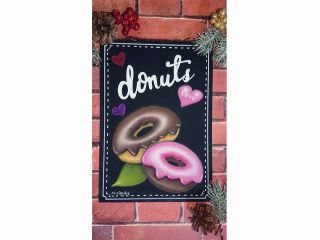 チョークアート体験ドーナツ