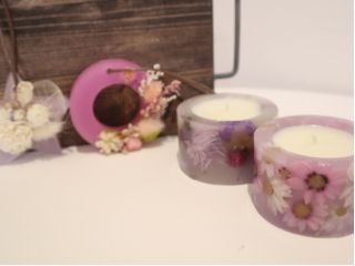 ミニボタニカルキャンドルとアロマサシェ♪