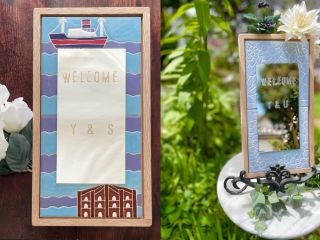 スペインタイルで作る世界にひとつだけのウェルカムボード♪