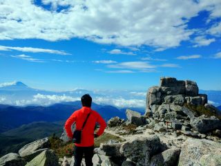 五丈岩と富士山の眺望