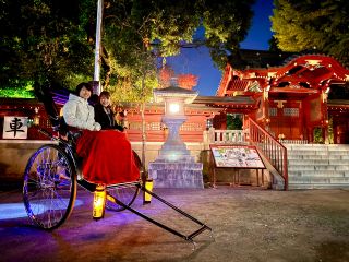 夜の秩父の街並みをご案内いたします