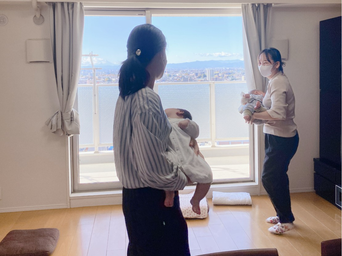 抱っこしてお散歩