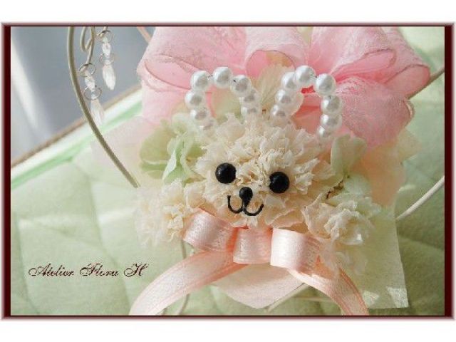 来年の干支うさぎさんもお作りいただけます。ベースはすべてカゴになります。