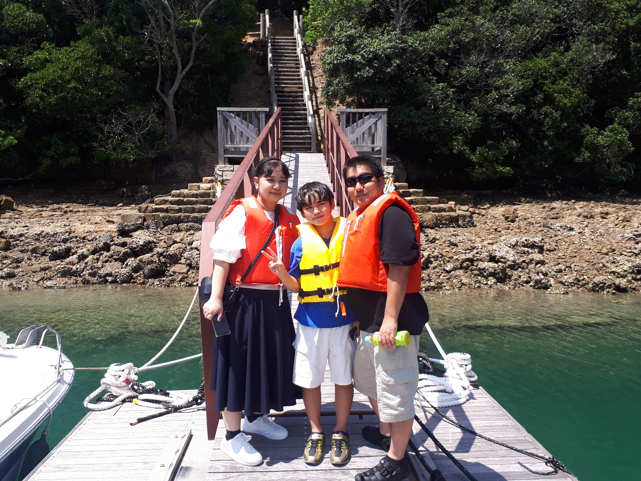 九十九島(無人島)に上陸(^^♪