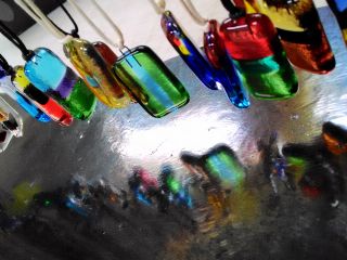 ガラスをフュージングしてとっておきのペンダントに♪