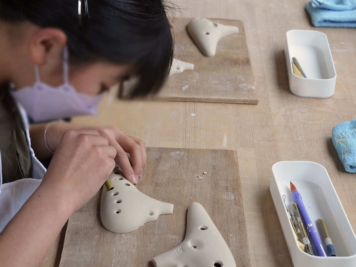 【冬季はおススメしません】オカリナをつくる職人体験 & myオカリナを作ろう♪