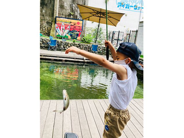 東京23区内で唯一の川魚を放流している釣り堀