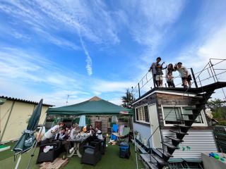 ガーデンでみんなでリラックスBBQ