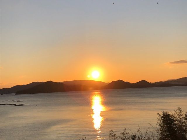 朝日が眩しいくらい綺麗です