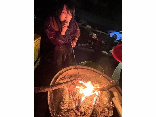 これやってみたかった〜吹き棒で火を操る
