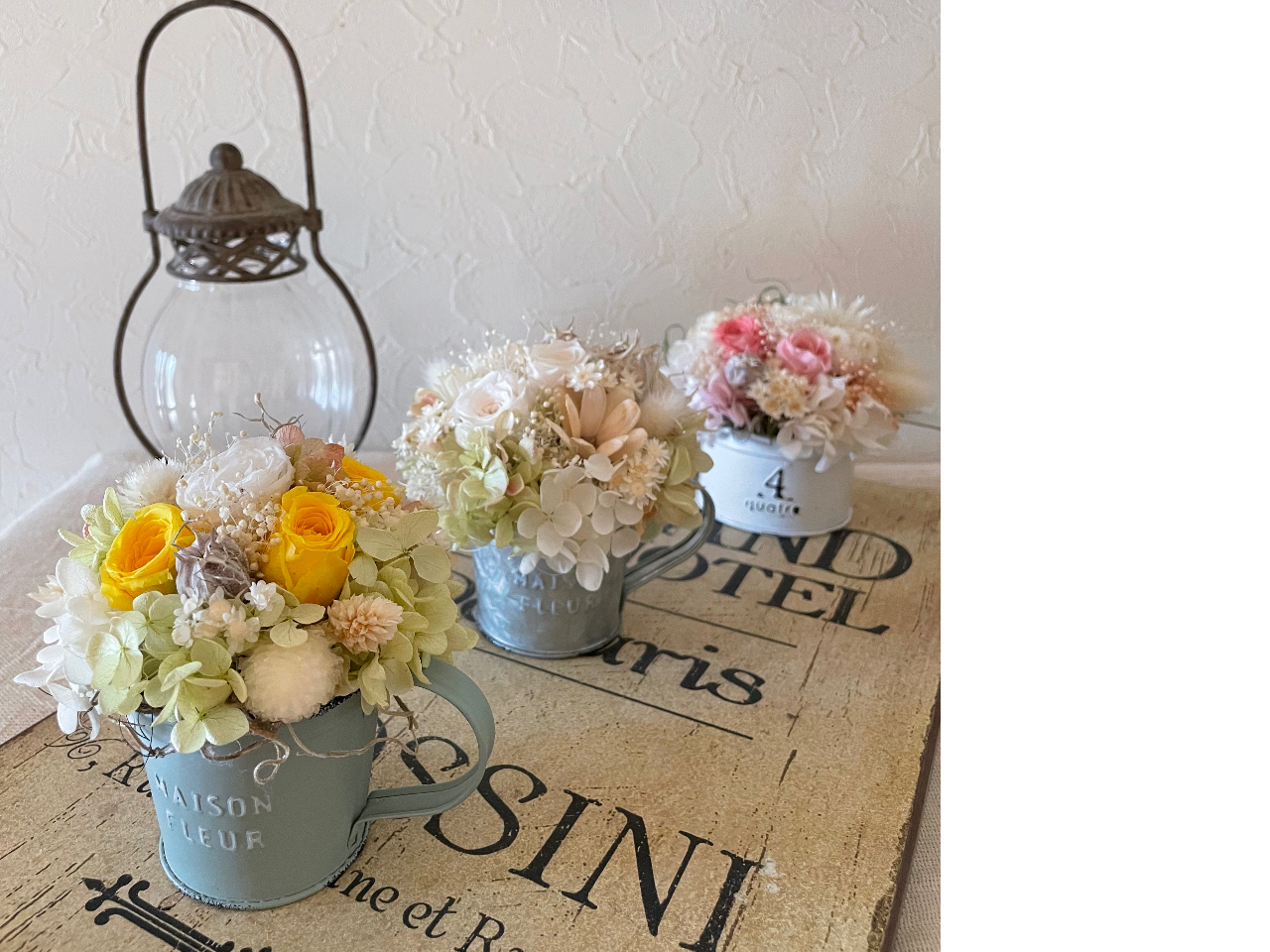 商談中　プリザーブドフラワーアレンジ　No.176 2点セット（中） 商談中 プリザーブドフラワーアレンジ No.176 2点セット（中） 楽天