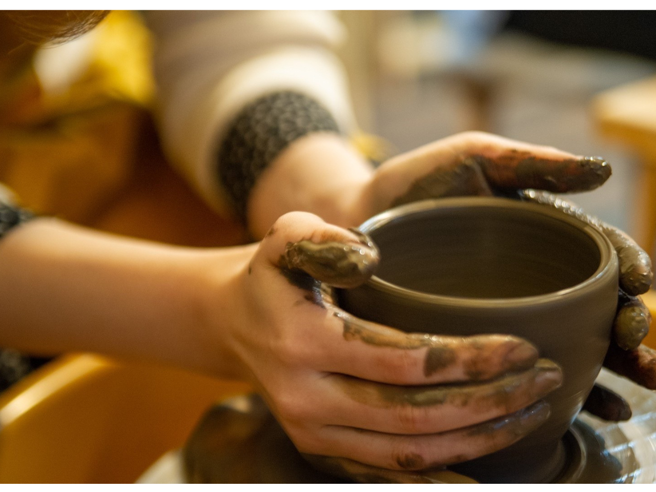 憧れのろくろ体験・・・!