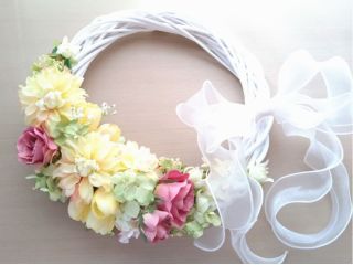 アーティフィシャルフラワーのミニハーフリース