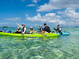 川平湾の無人島に向けて出発〜♪