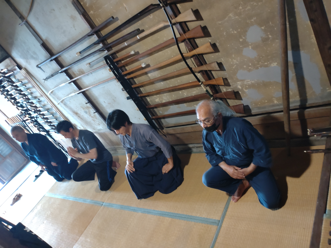 九字印の稽古風景