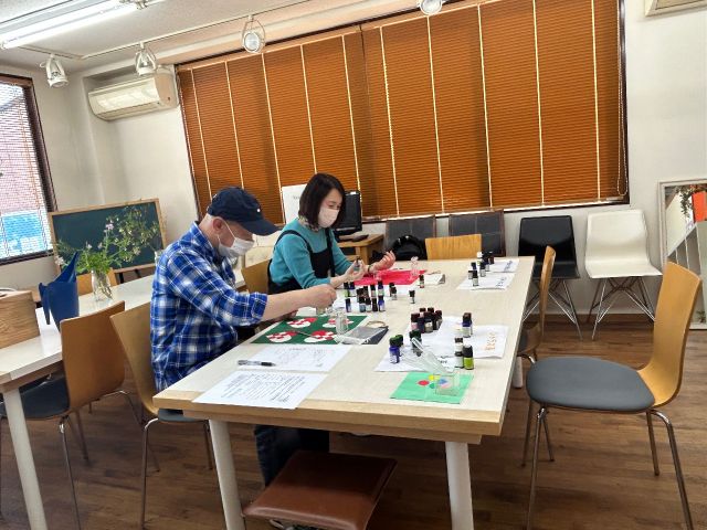 県外のお客様も 楽しんで作成!