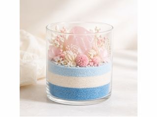 ローズクオーツとドライフラワー、アロマを加え、優雅なひと時をお過ごしください。