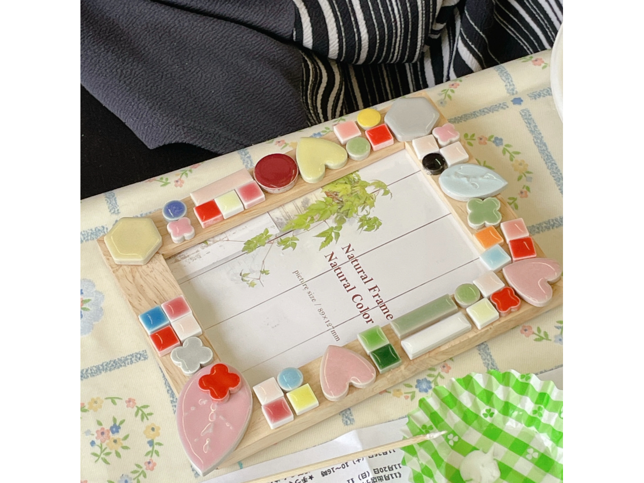 三重県桑名市】タイルフォトフレーム作り☆・゜タイルクラフト体験