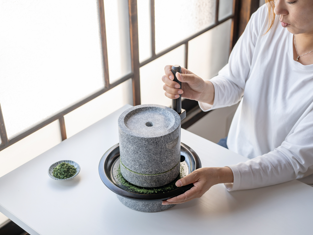 岡山・倉敷】石臼で抹茶を挽き点てて味わう特別な抹茶体験♪抹茶アフォ