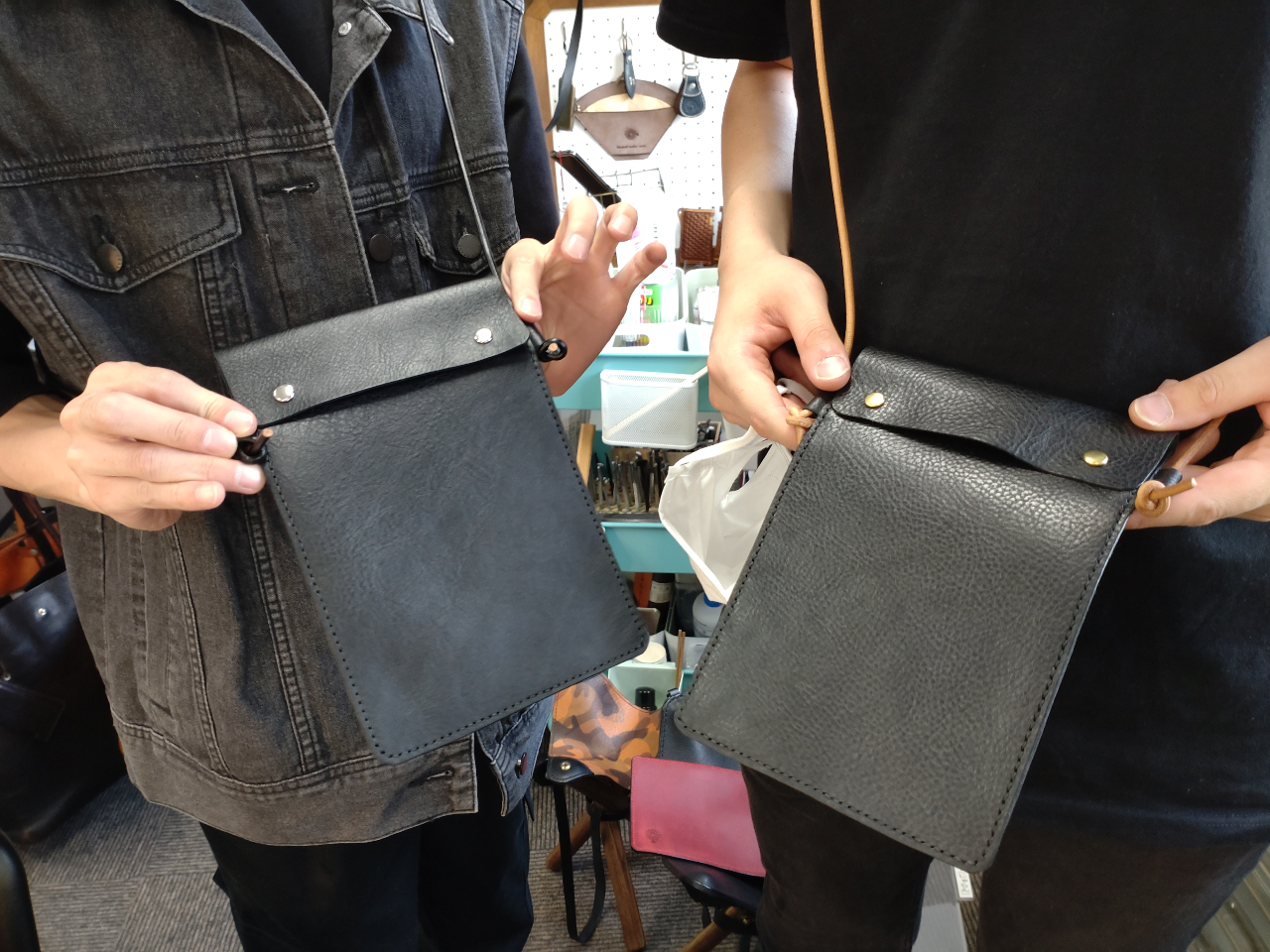 レザークラフト】サコッシュ作り体験＊手ぶらでOK！初心者大歓迎