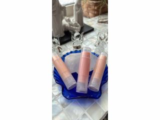 アロマ香るプルプルリップクリーム!! 色をつけるとこんな感じ。可愛い