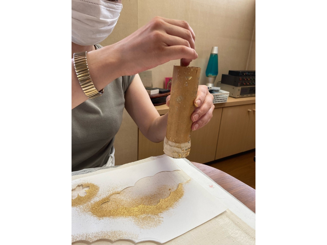 【観光地!金沢エリア】加賀友禅(型友禅)と金蒔き友禅で作るトートバックまたはラン...