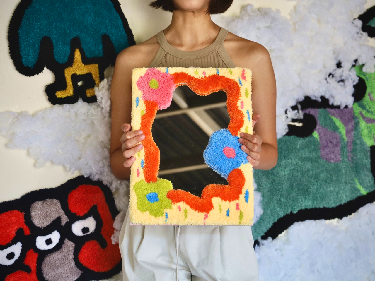 世界にひとつだけのオリジナルタフティングミラー