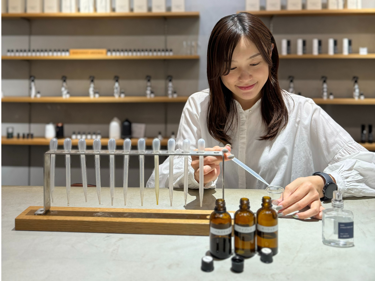 当店でしか香ることのできない、特別な精油をご用意しております。