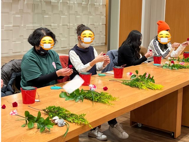 人数によっては大きな会場でレッスンします。