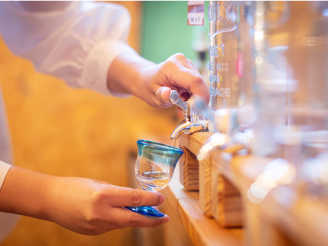 お好みの焼酎を自分でブレンドします!