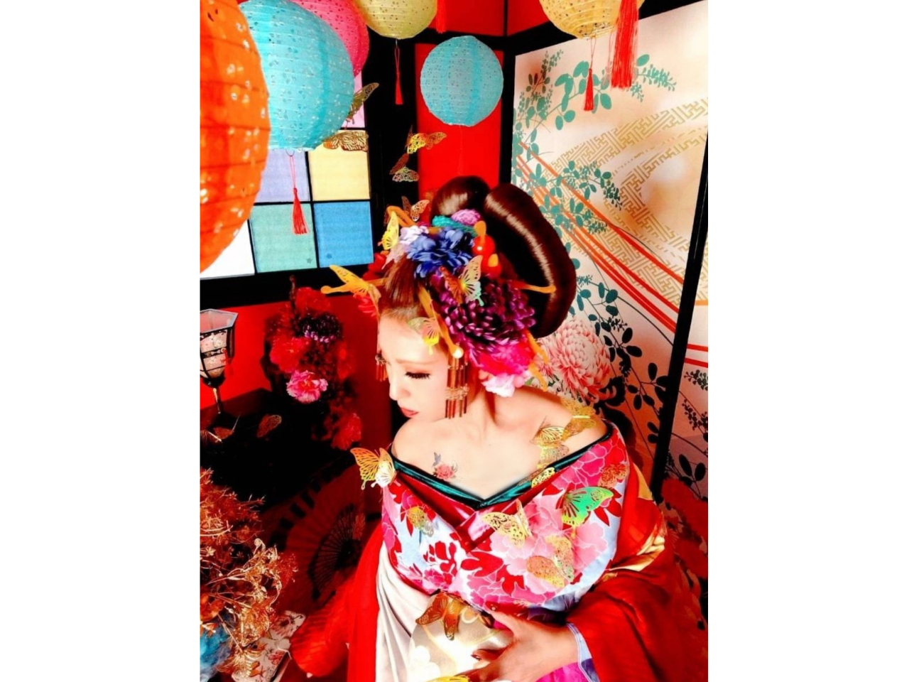 5新名所！岡崎市で本格花魁体験！蝶々と撮影☆新規Open☆インスタ映え