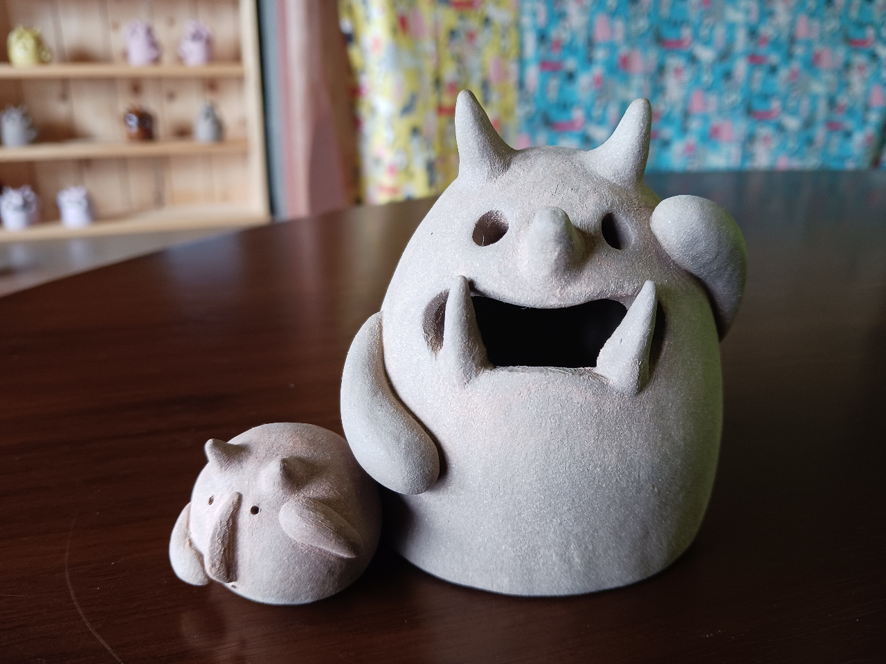 愛媛・鬼北町】＼鬼のハニワ／「おにわ」と「こにわ」を作る陶芸体験