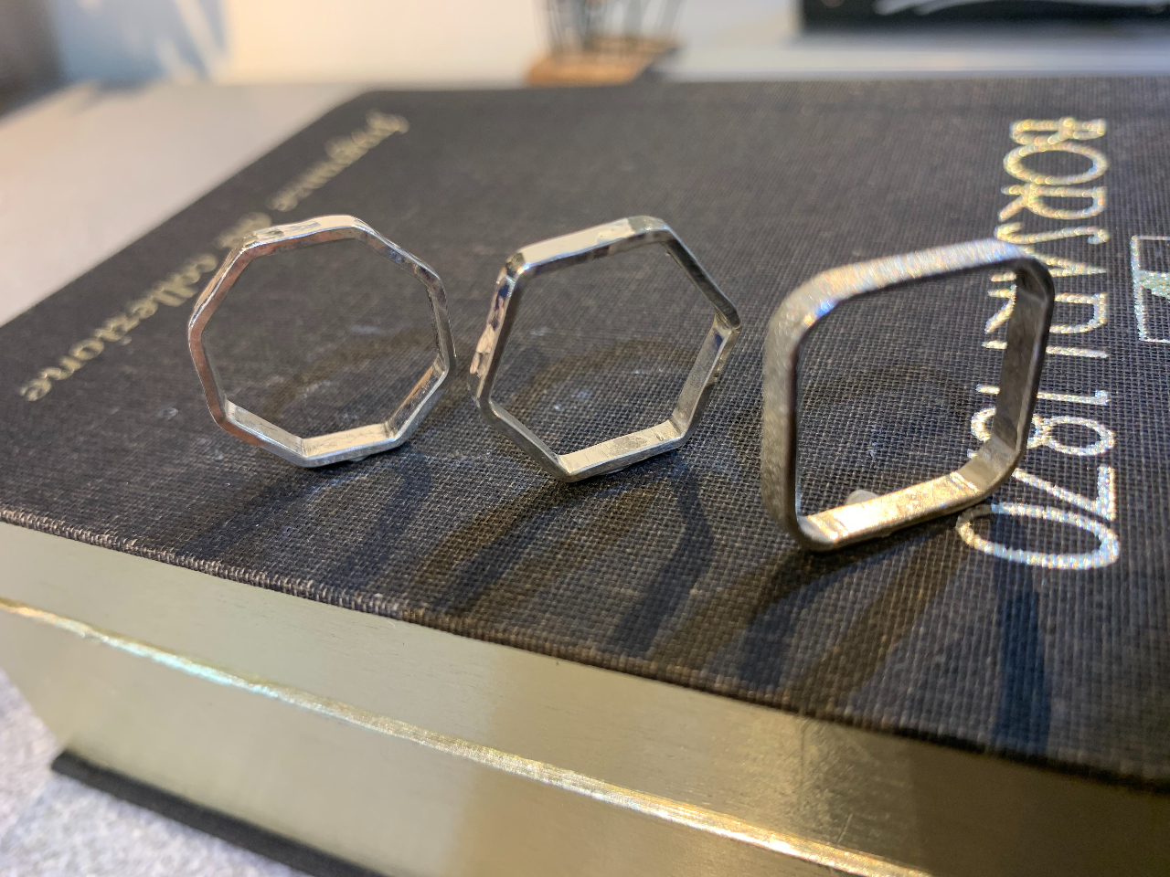 円形リングだけではなく四角形・六角形・八角形のリングも作れます