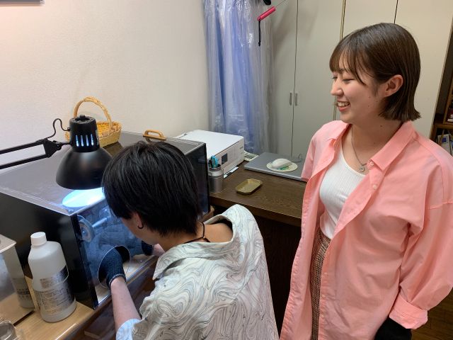 リングの磨き作業も自分で行ってもらいます。びっくりするくらいピカピカになりますよ!