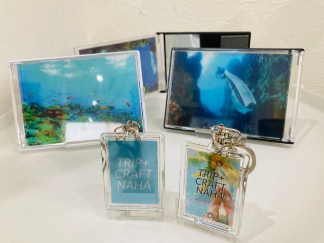 ミニ鏡、キーホルダー