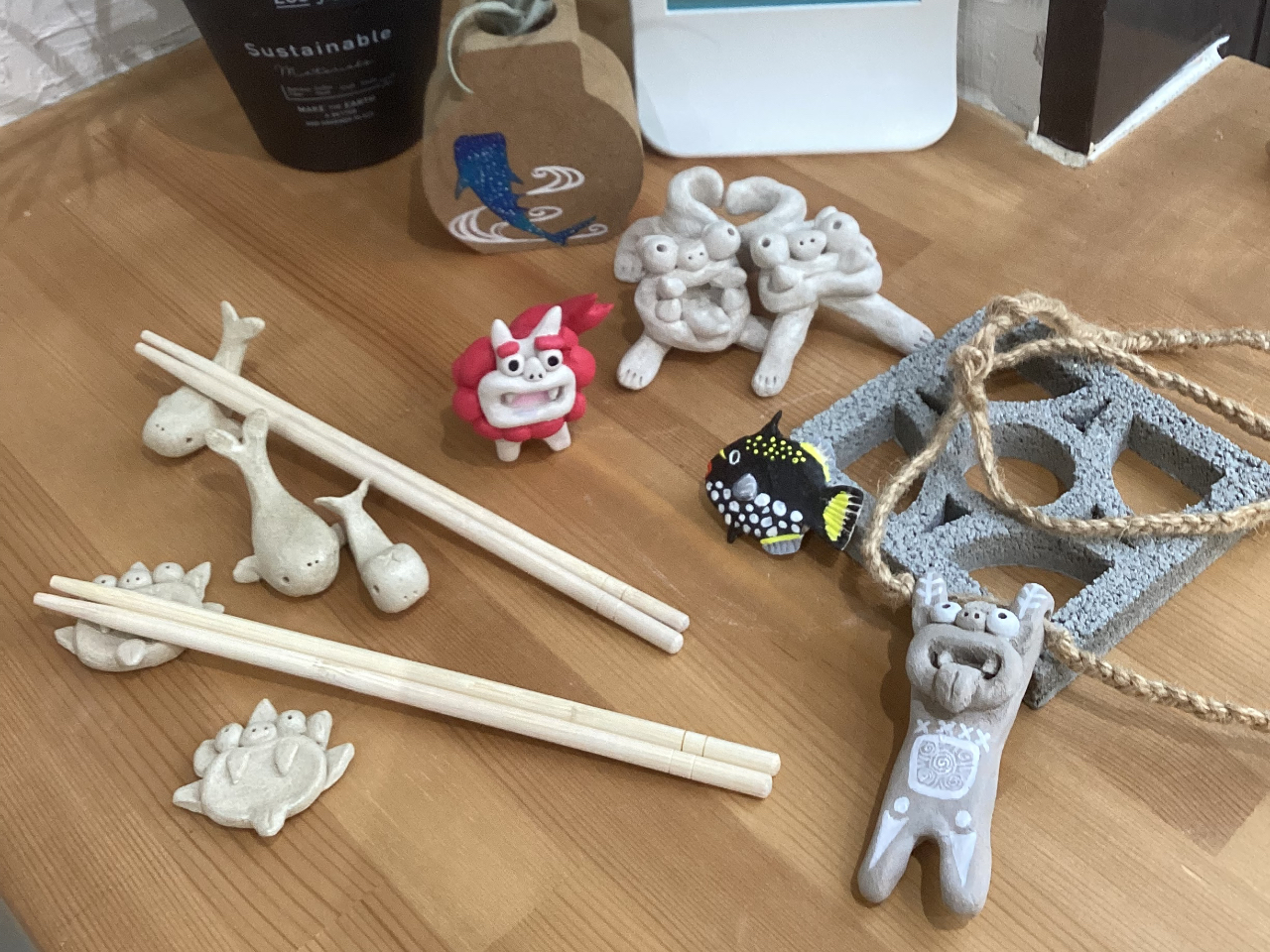 箸置きやペンダントトップも