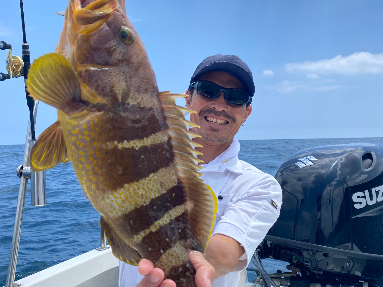 魚が大きすぎて写真に収まりきれませんでした。やっぱり皆様釣れると嬉しいですよね。