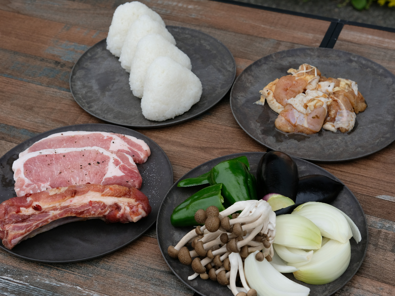 手軽に越後もち豚を味わうライトプラン2人前の内容