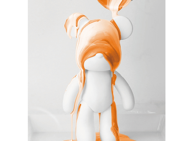 大阪初ベアフィギュアのポーリングアート体験♪♪♪/Gallery&Cafe Mu 