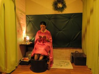 足湯付の黄土よもぎ蒸しです♪ゆっくりと自分だけの時間をお過ごしください。