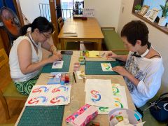 仲良し姉妹で体験【心】個性的で楽しいですね