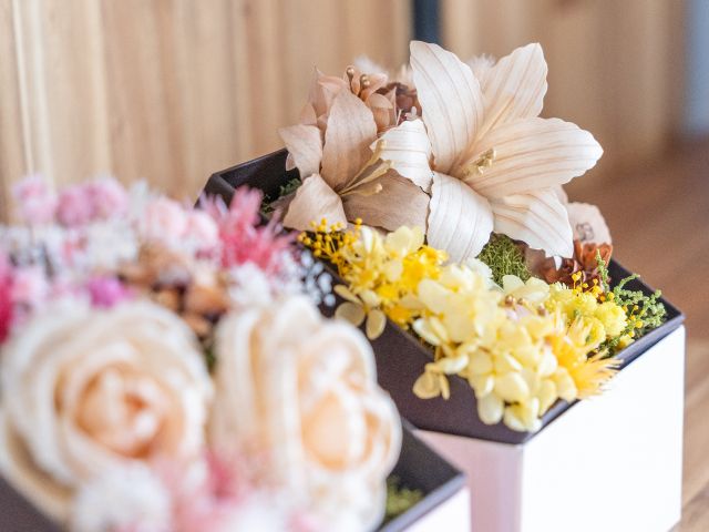 カップル・友人・ご家族で完成したアレンジを見比べるのもオススメです♪